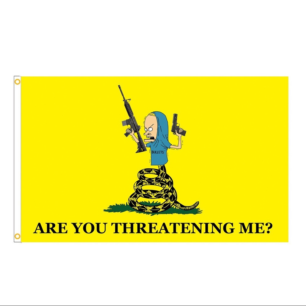 Beavis & Butthead “Don’t Tread On Me” 3’ x 5’ Flag